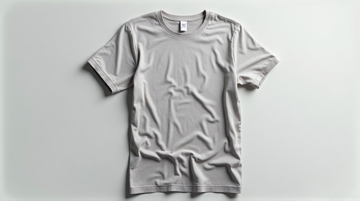 AI-generated image of a plain t-shirt mockup