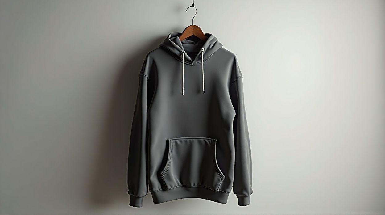 AI-generated image of a hanged hoodie jacket