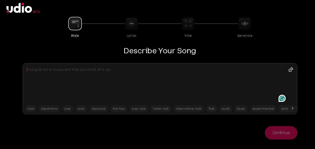 Udio Song Builder Web