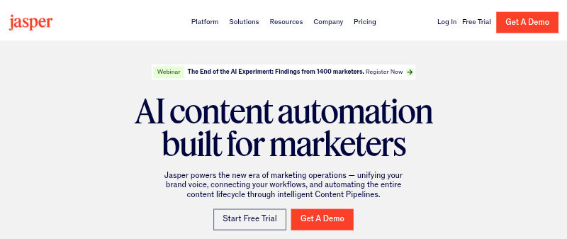 Jasper AI content automation