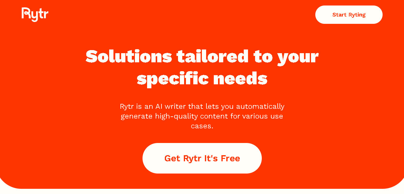 Rytr Writing Solution
