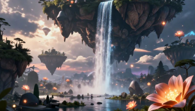 a highly detailed image of surreal art