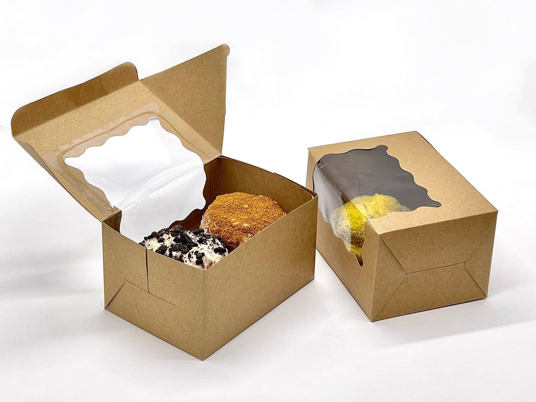 Minimalist kraft paper boxes