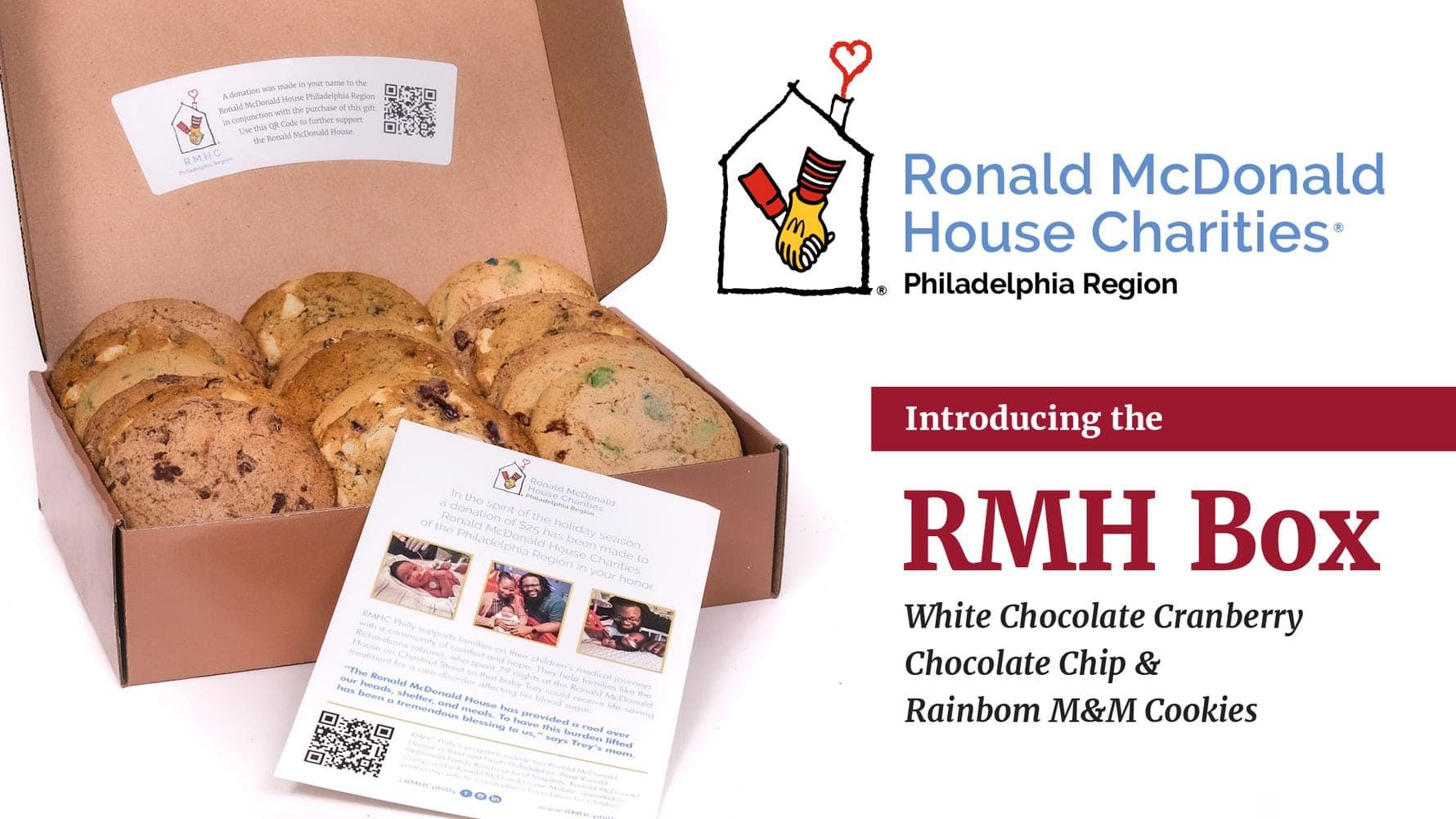 Cookie package with QR codes