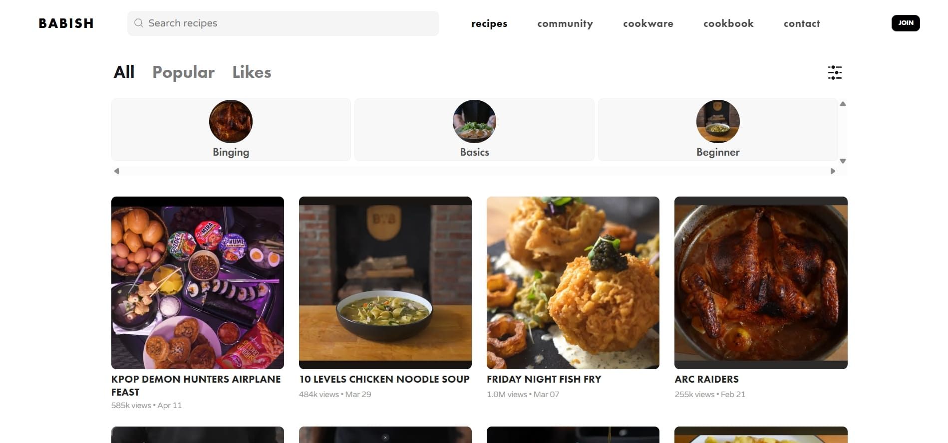 Babish website blog