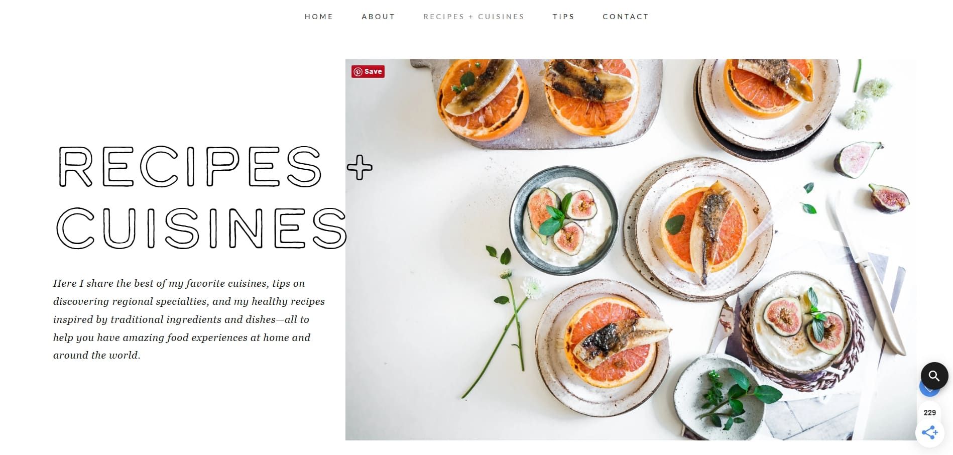 Chef Denise's website blog