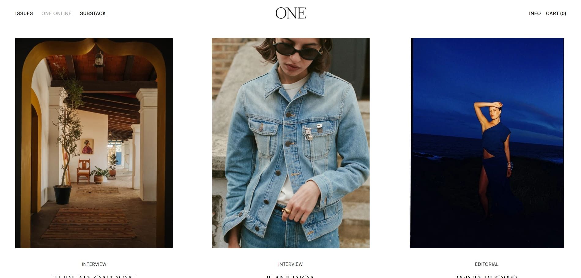 One Magazine website blog