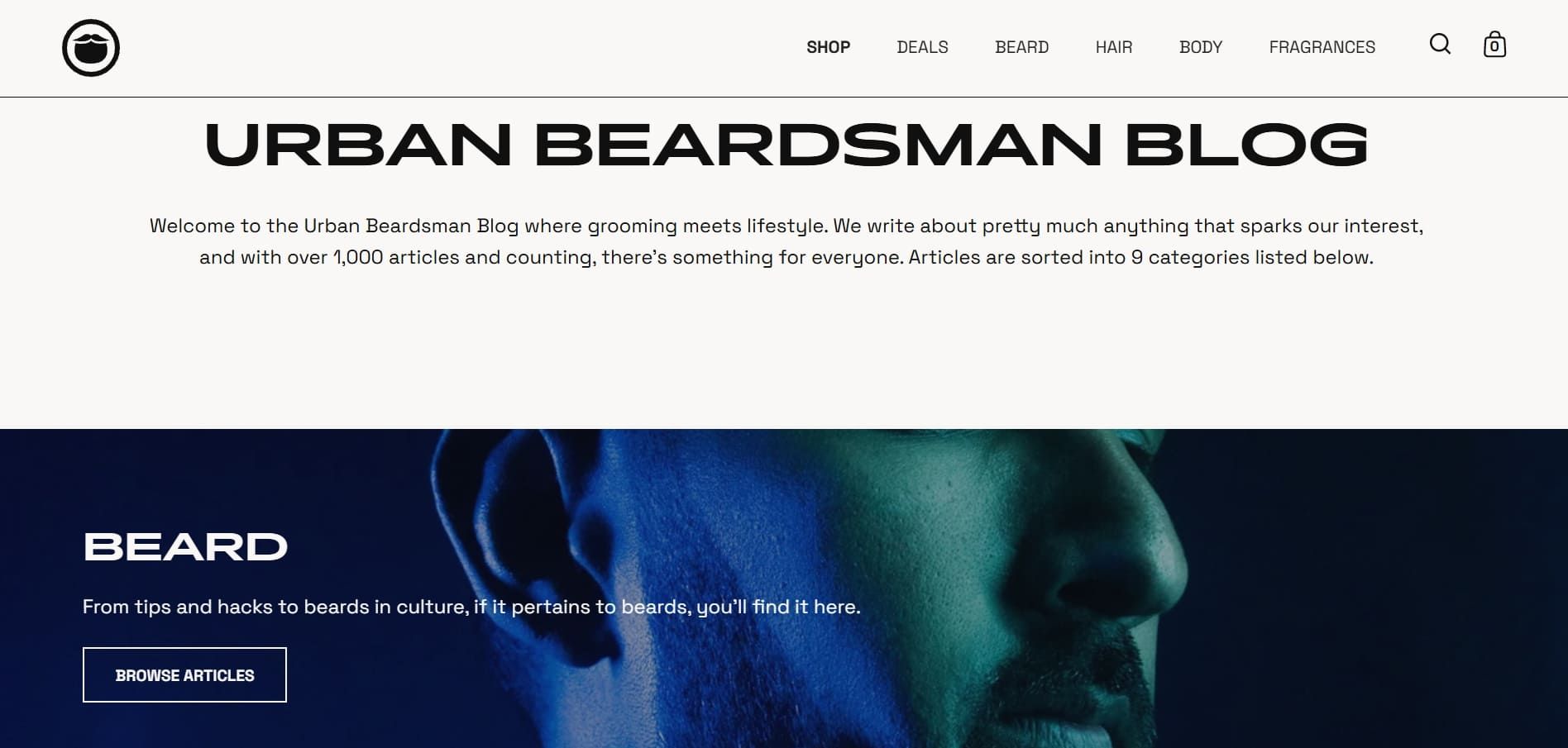 Urban Beardsman website blog