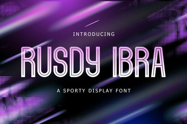 Rusdy Ibra display font
