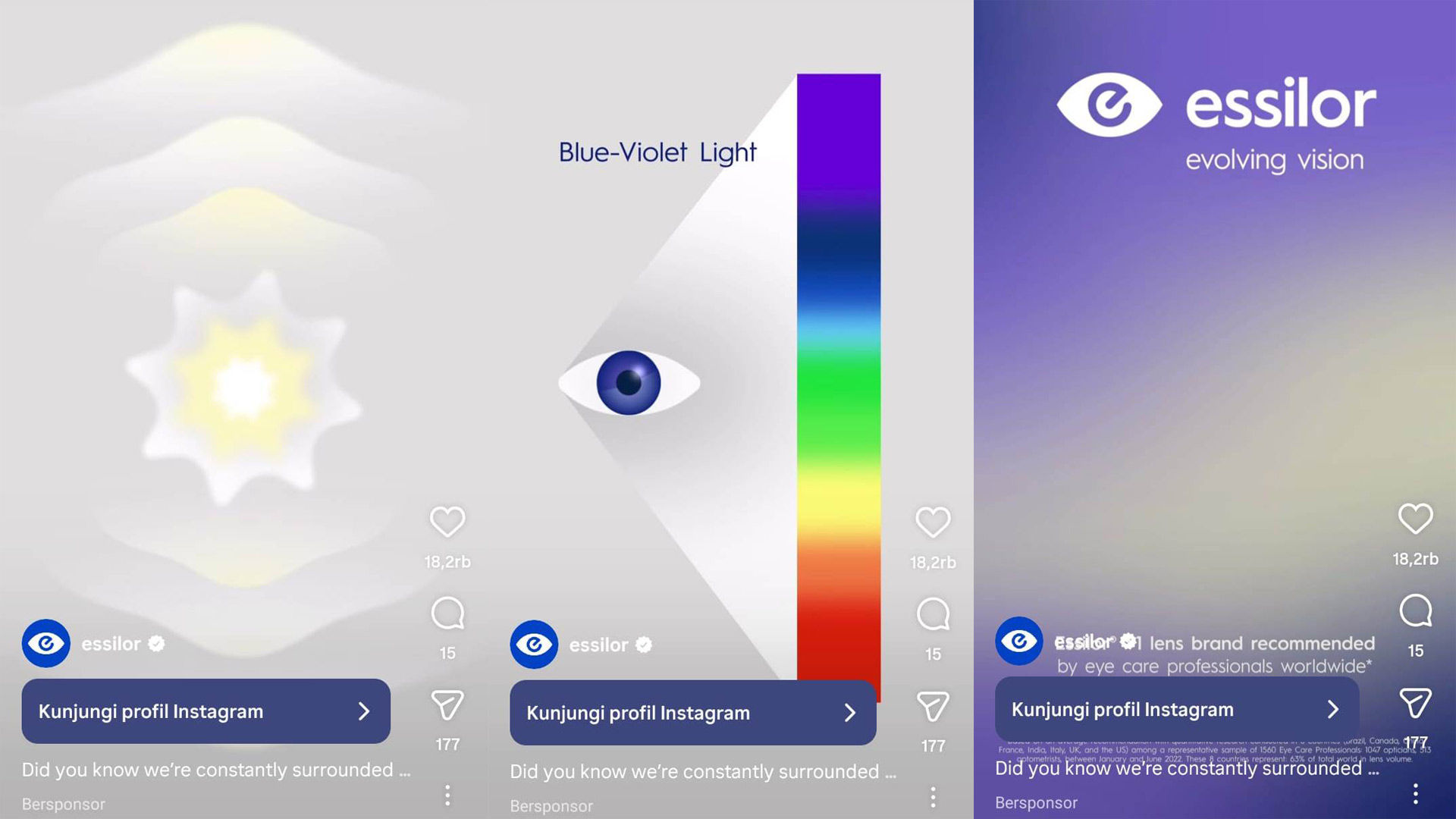 Essilor Instagram ad