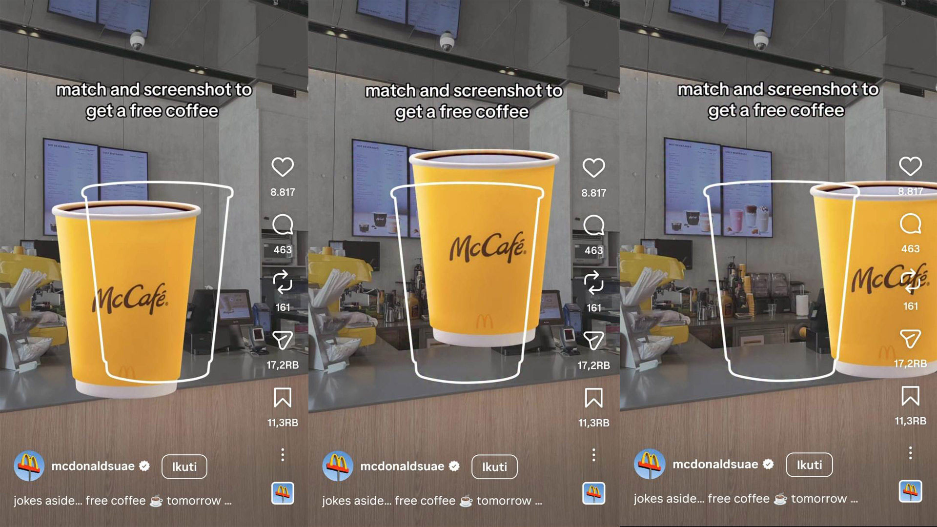 McDonald's UAE Instagram ad