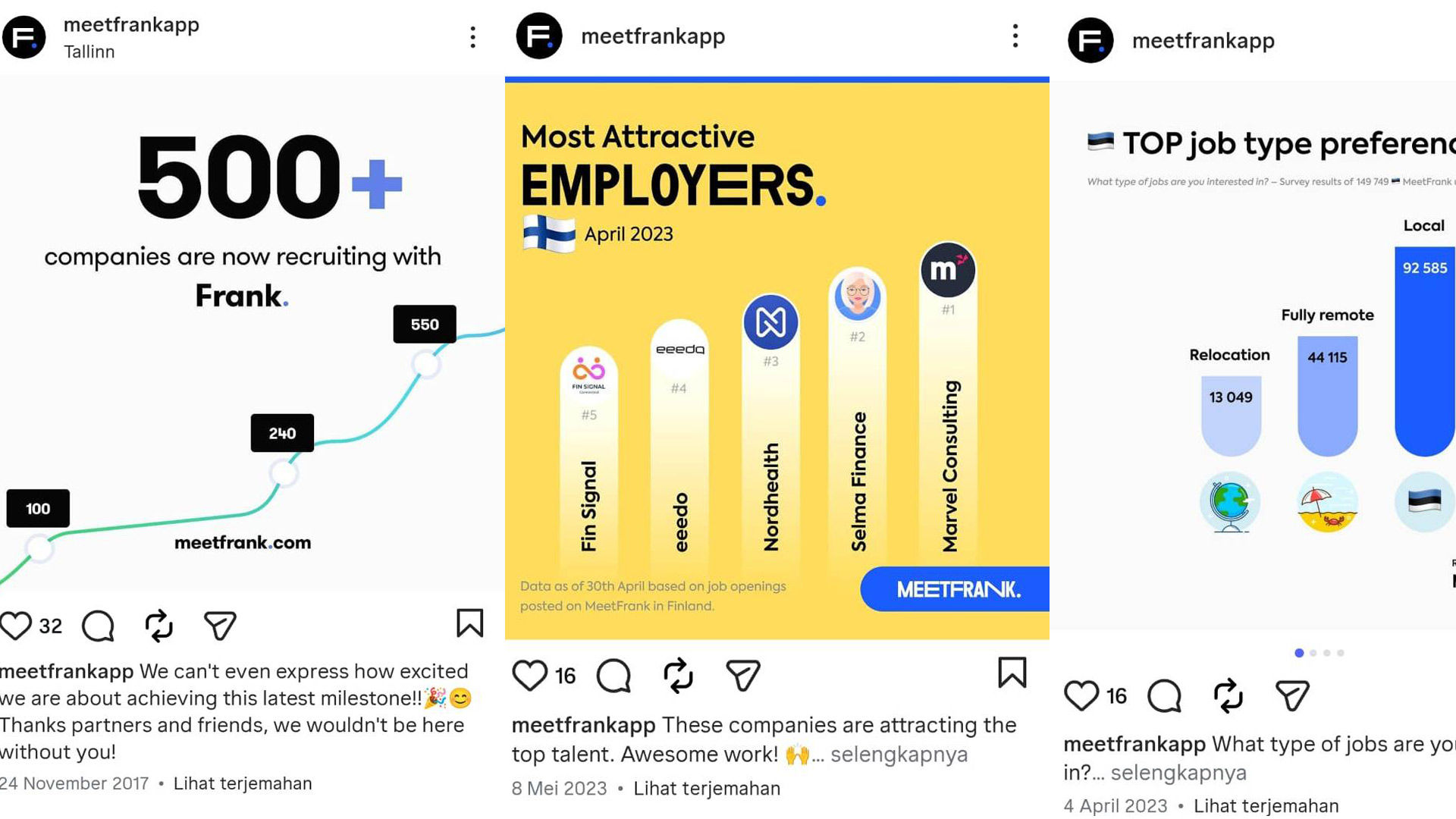 MeetFrank Instagram ad 