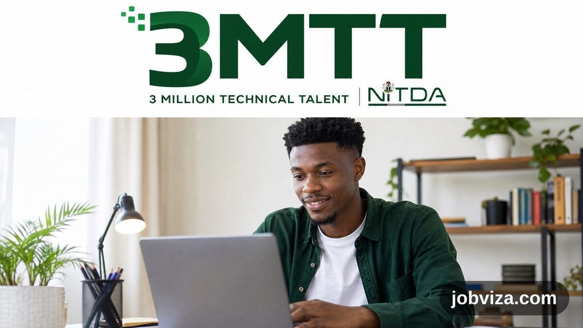 is 3MTT legit Nigerian fellow learning tech skills on a laptop