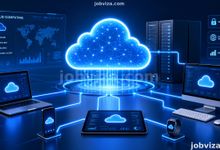 Nigerian developer working with cloud computing in Nigeria on a laptop