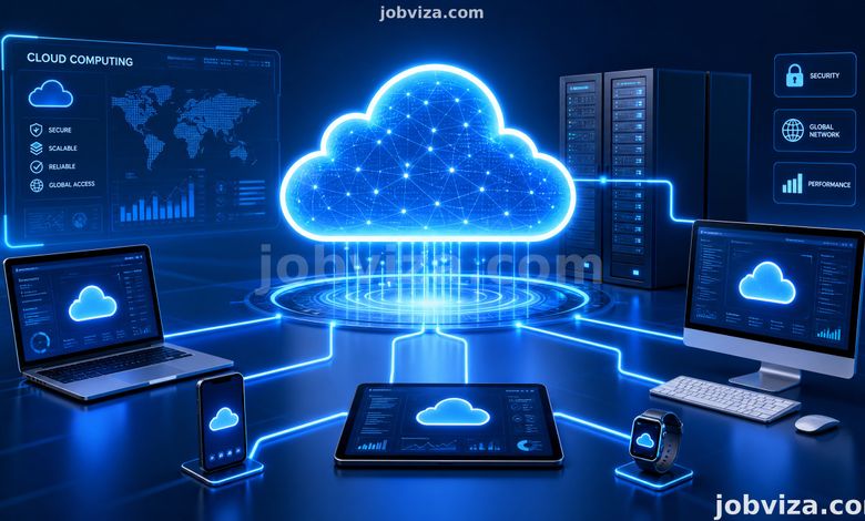Nigerian developer working with cloud computing in Nigeria on a laptop