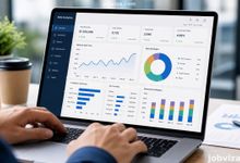 Nigerian data analyst reading a dashboard, data analytics in Nigeria