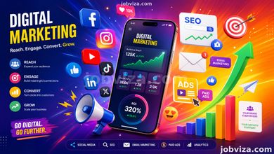 Small business owner running digital marketing in Nigeria on a phone