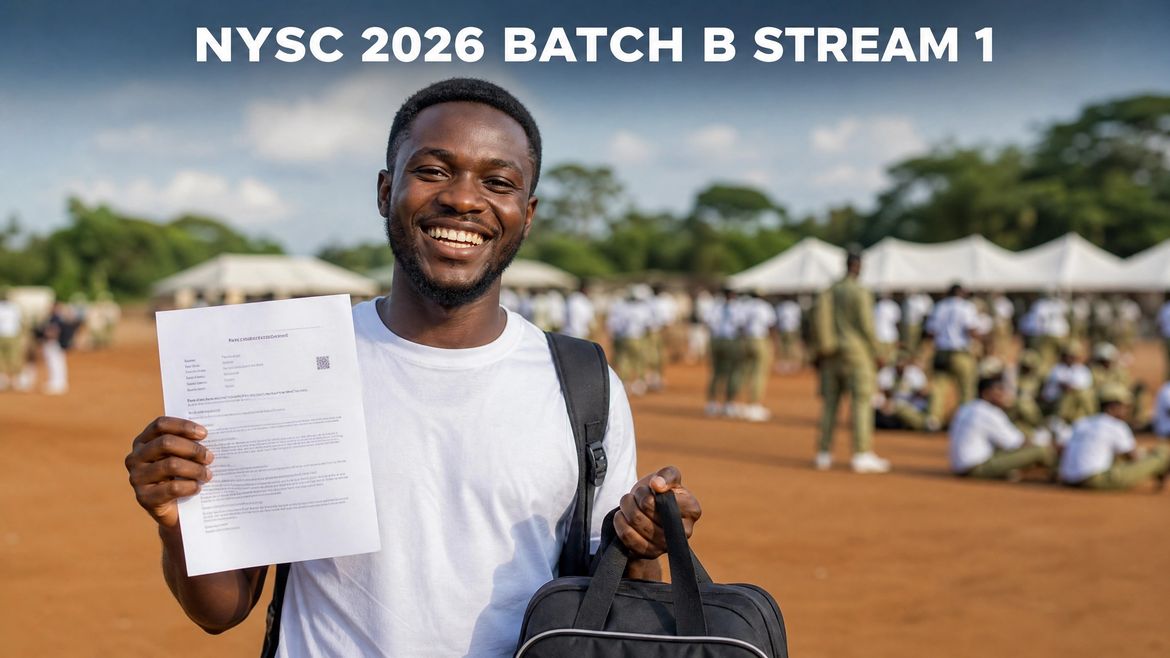 Nigerian prospective corps member printing NYSC 2026 Batch B Stream 1 call-up letter
