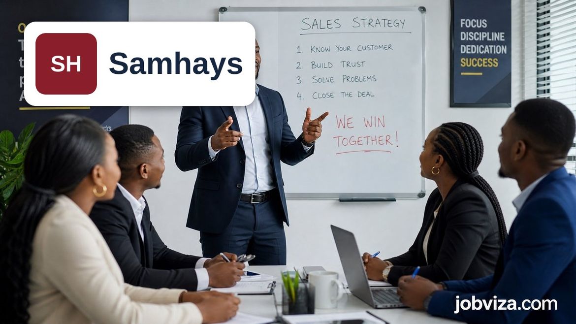 Nigerian sales professional applying for Samhays Ltd recruitment 2026 Sales Team Lead role