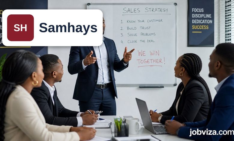 Nigerian sales professional applying for Samhays Ltd recruitment 2026 Sales Team Lead role