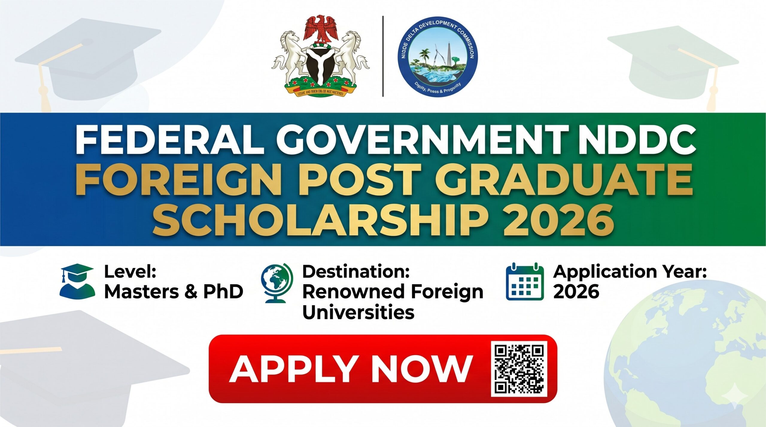 Federal Government NDDC Foreign Post Graduate Scholarship 2026 Apply Now