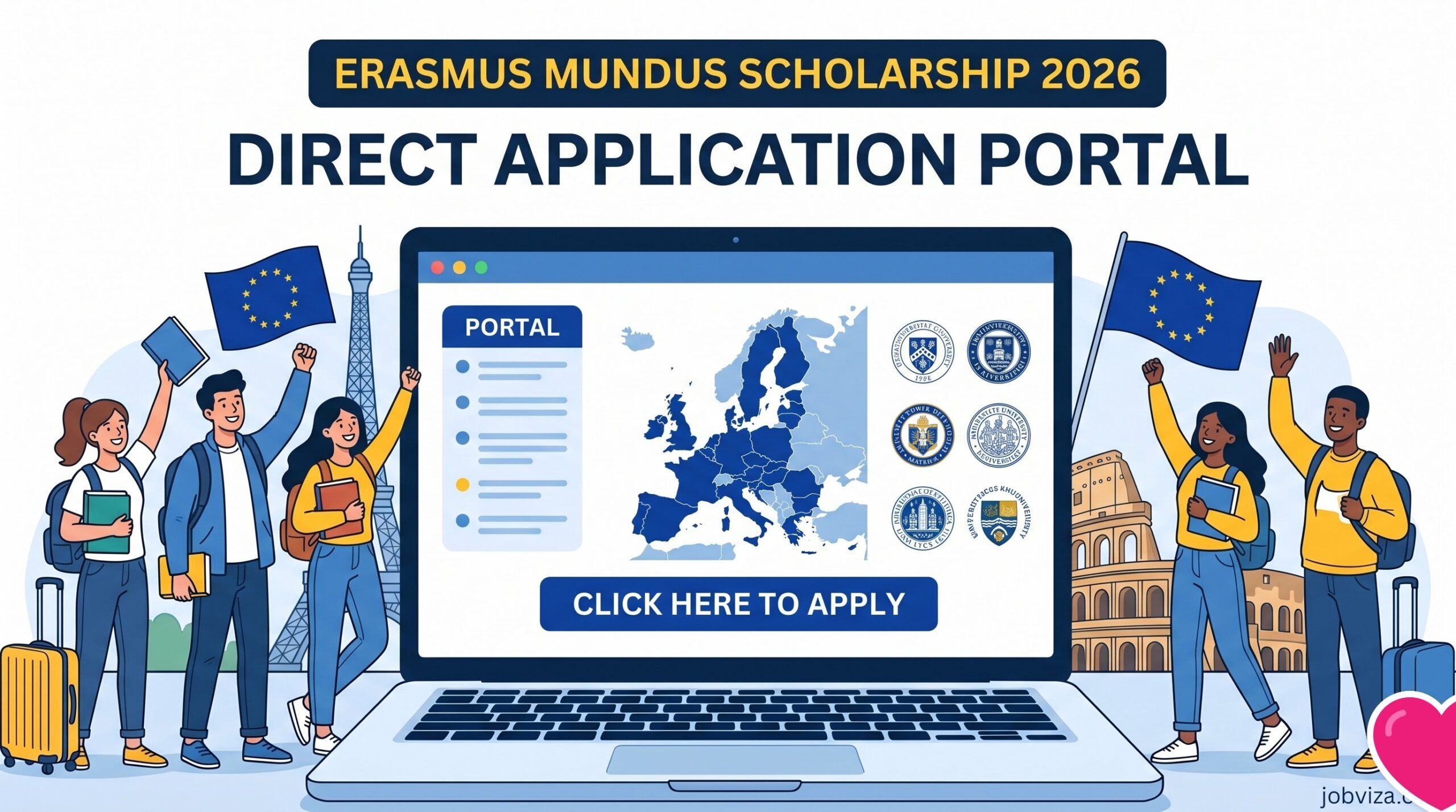 Erasmus Mundus Scholarship 2026 Direct Application Portal