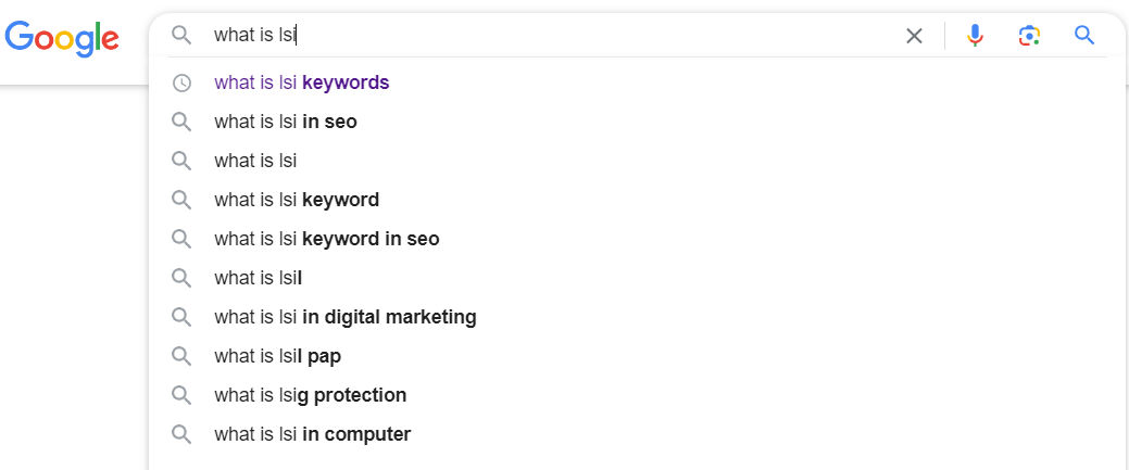 LSI Keywords