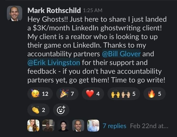Mark Rothschild Premium Ghostwriting Academy win screenshot