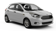 Economy Ford Figo rental car from AVIS in Sitra Downtown
