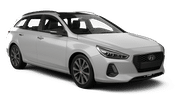 Airconditioned Economy Hyundai i30 Estate rental car from SURPRICE in Korca -downtown