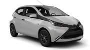 Airconditioned Economy Toyota Aygo rental car from GREEN RENT A CAR in Bourgas Downtown Airconditioned Economy Toyota Aygo rental car from GREEN RENT A CAR in Bourgas Downtown