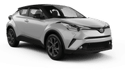 Airconditioned SUV Toyota C-HR rental car from GREEN RENT A CAR in Bourgas