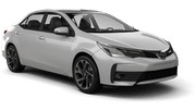 Economy Toyota Corolla Hybrid rental car from HERTZ in Darley
