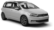 People Mover Volkswagen Touran rental car from SURPRICE in Valona Downtown People Mover Volkswagen Touran rental car from SURPRICE in Valona Downtown