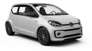 Economy Volkswagen Up rental car from FOCO ALUGUEL DE CARROS in São Paulo - Neo Química Arena