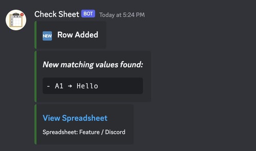 Discord notification screenshot