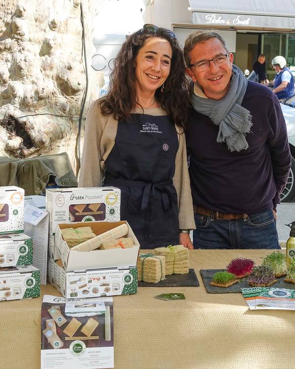 Photo de producteurs durant l'événement Les Chefs à Saint-Tropez