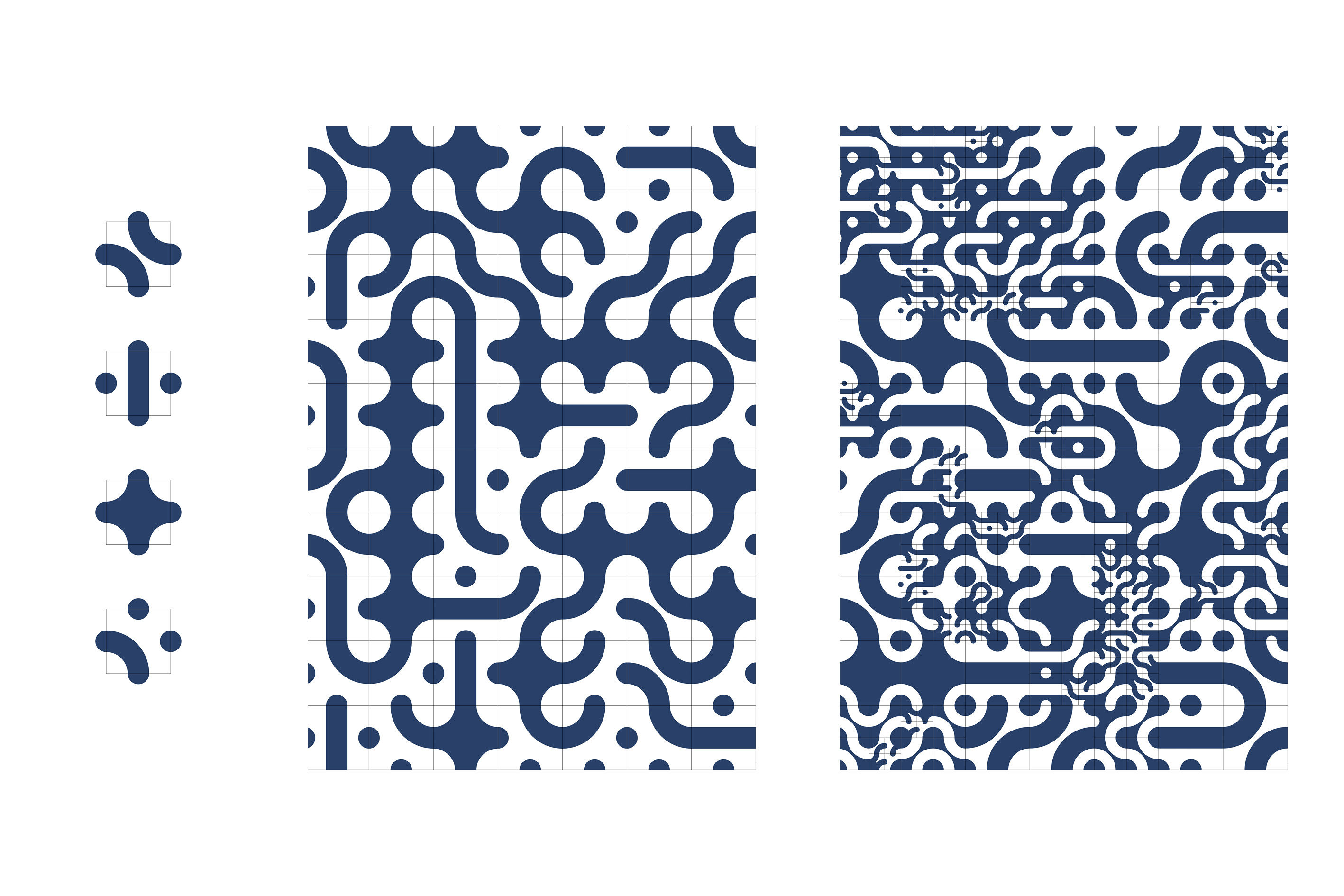 Multi-scale Truchet Pattern