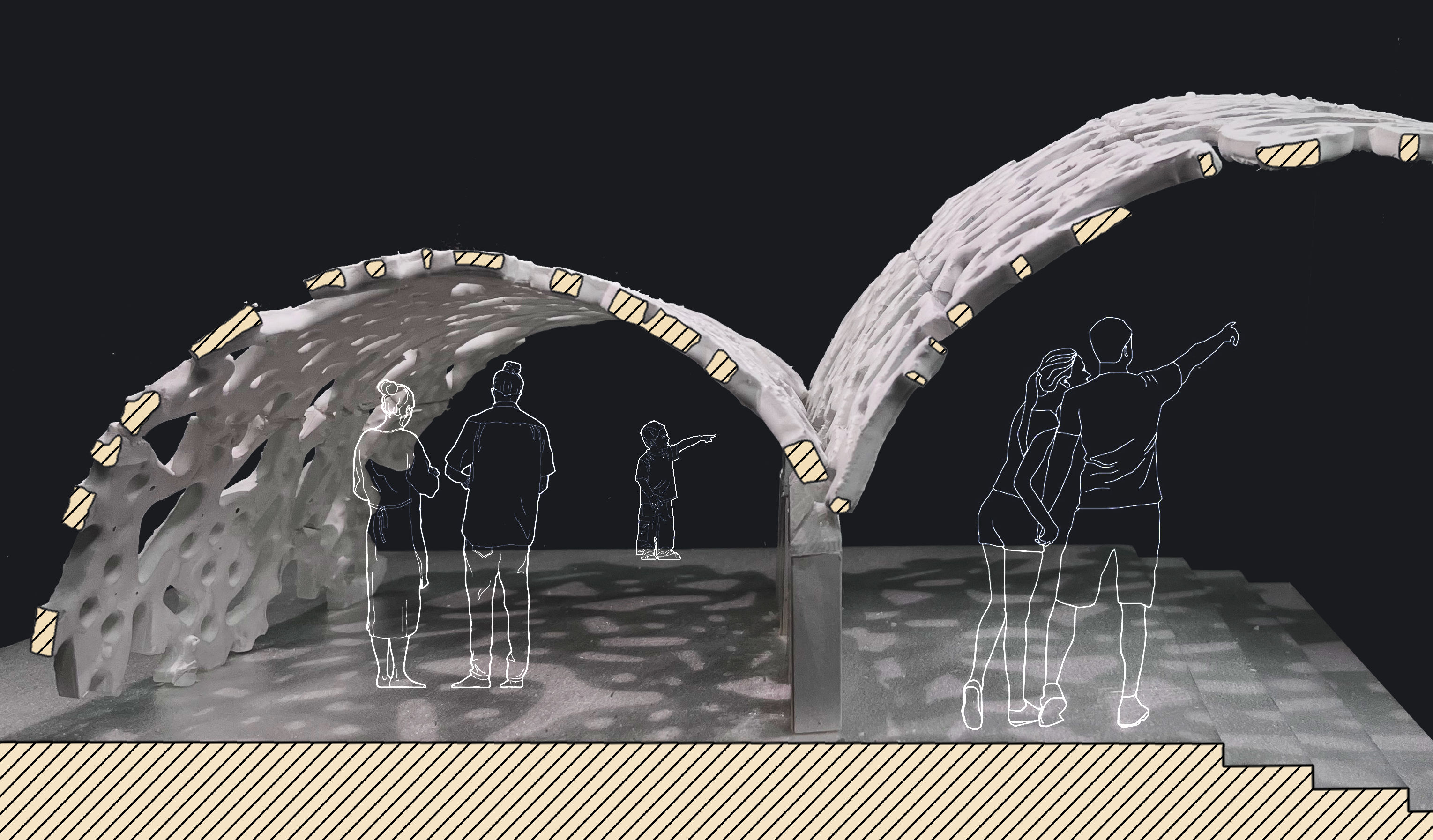 Mycelium Vault model section
