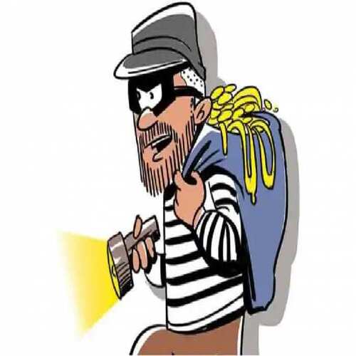 लाखों का चूना लगाकर चोर हुए फरार