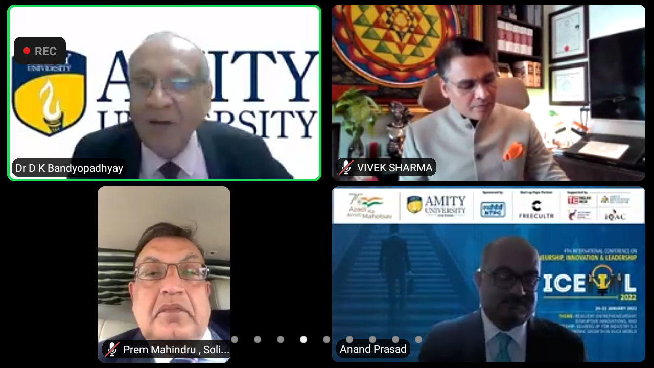 Panel discussion on Business Management Commerce and Law at Amity