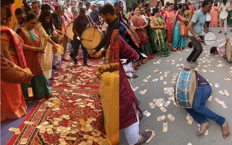 Video : पहले नोटों की बारिश, फिर बजता है बैंड, यहां जानिए खास वजह