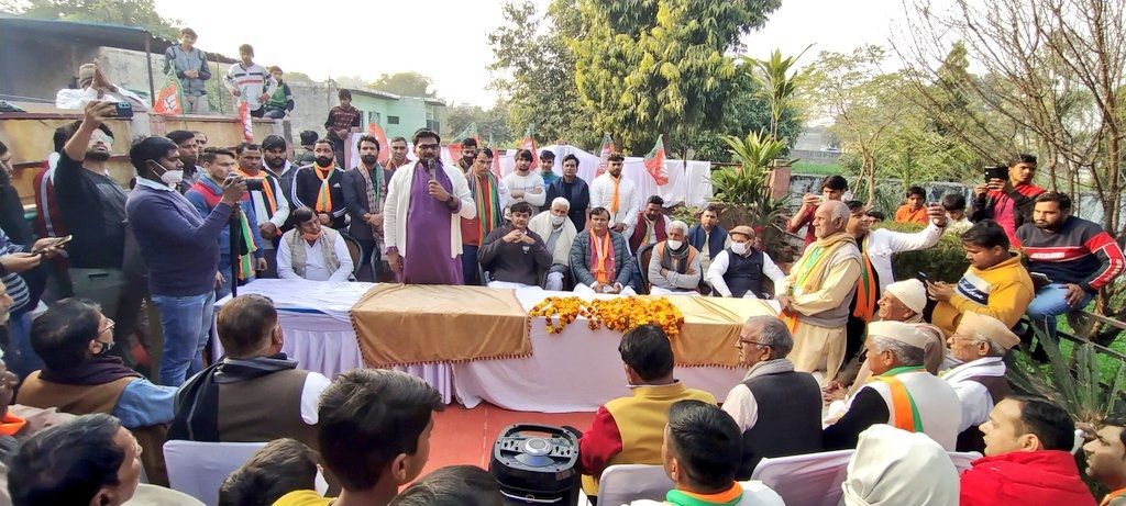 UP Election 2022 : जेवर ने लिखी विकास की कई इबारतें: धीरेन्द्र सिंह