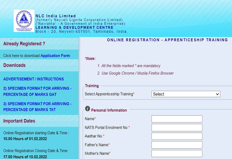 NLC Job Alert : NLC इंडिया लिमिटेड में अपरेंटिस 550 पदों पर निकली भर्ती