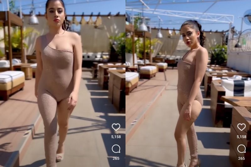 Urfi Javed Looks: बॉडीकॉन में उर्फी ने लगाई आग, बढ़ाया सोशल मीडिया का तापमान