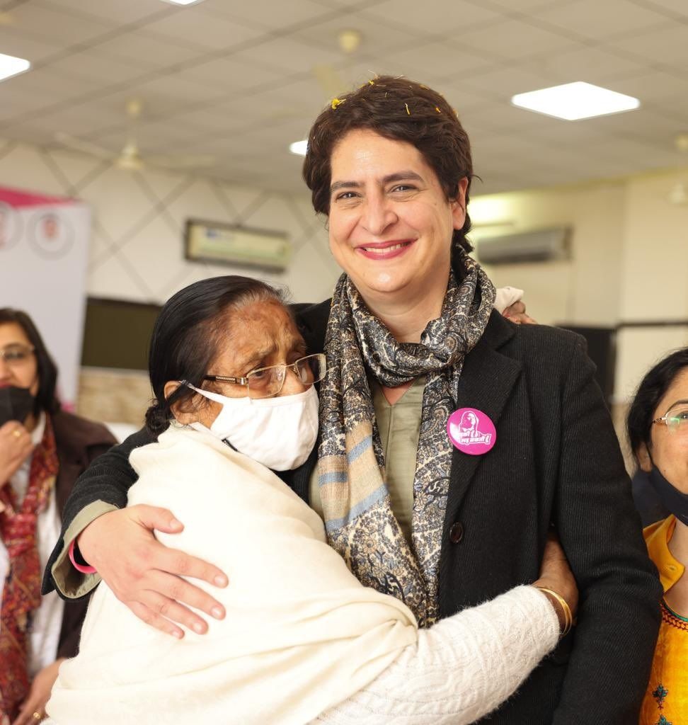 UP Election 2022: महिलाओं की सुरक्षा व किसानों की समस्याओं पर बात नहीं करती भाजपा: प्रियंका गांधी