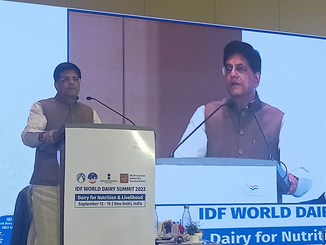 IDF World Dairy Summit-2022 : डेयरी सेक्टर के कारण पर्यावरण पर पड़ने वाले प्रभावों को कम करने के प्रयासों में उल्लेखनीय योगदान देगा भारत: गोयल