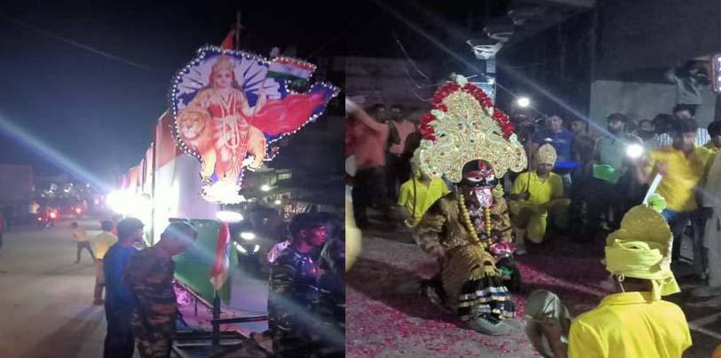 Jewar News : श्री महर्षि वाल्मीकि जयंती पर निकाली गयी महाकाली की शोभायात्रा