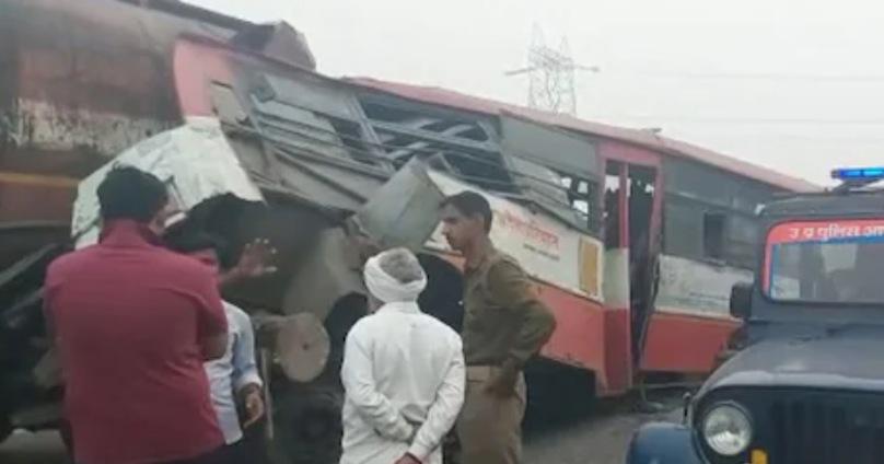 Big Accident- आगरा में रोडवेज बस का भयानक एक्सीडेंट, 2 की मौत, 30 गंभीर रूप से घायल