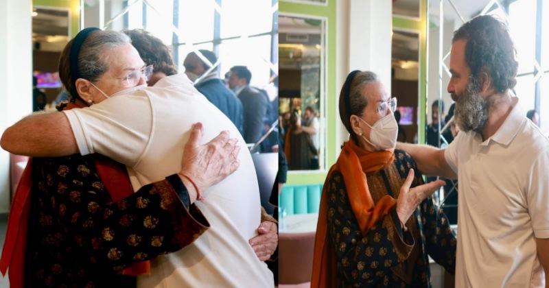 भारत जोड़ो यात्रा: ठंड में हाफ T-shirt में बेटे को देख ठिठुरा सोनिया गांधी का दिल
